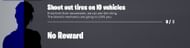 Pop three tires in Fortnite to earn 20,000 experience points (Image via Twitter/iFireMonkey)